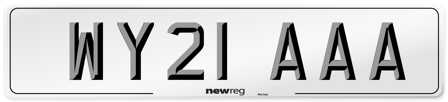 WY21 AAA Number Plate from New Reg
